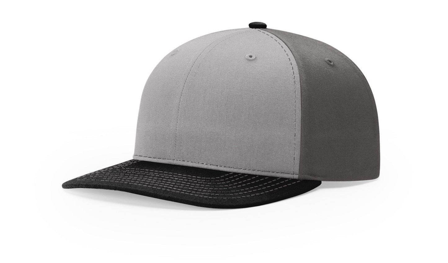 Richardson 312 Twill Back Trucker Hat - Grey/Charcoal/Black