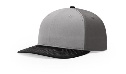 Richardson 312 Twill Back Trucker Hat - Grey/Charcoal/Black