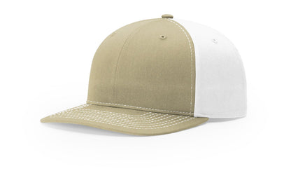 Richardson 312 Twill Back Trucker Hat - Khaki/White