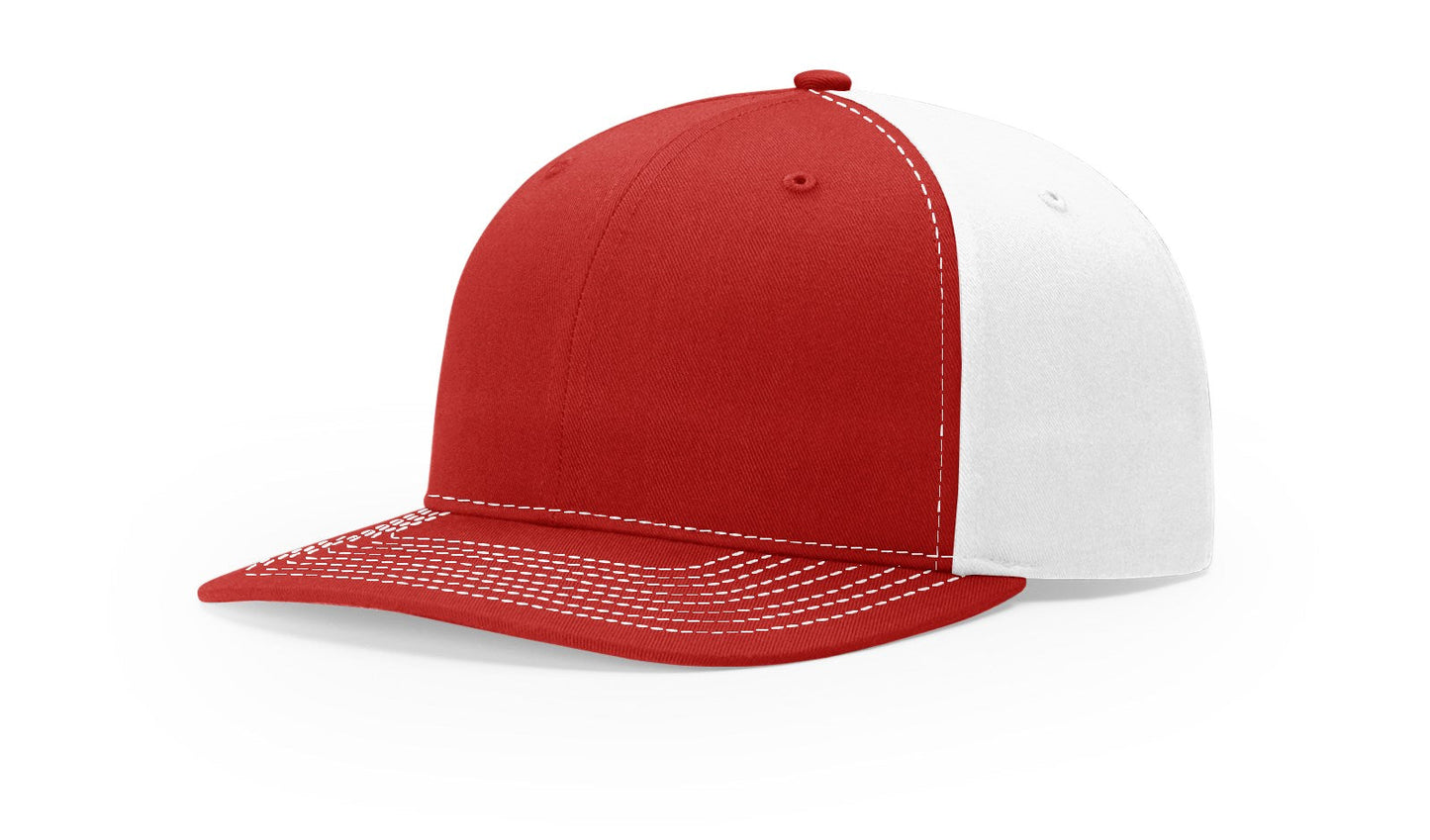 Richardson 312 Twill Back Trucker Hat - Red/White