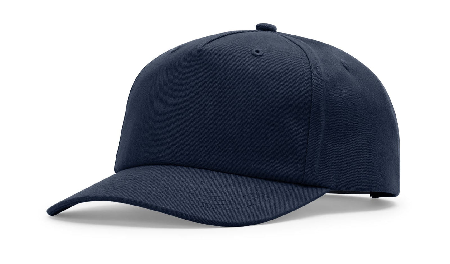 Richardson 356 Five Panel Relaxed Gramps Cap in Navy