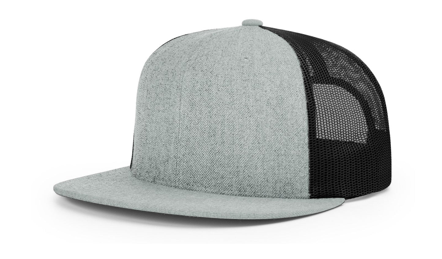 Richardson 511 Wool Blend Trucker Hat - Heather Grey/Black