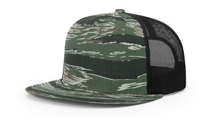 Richardson 511 Wool Blend Trucker Hat - Tiger Camo/Black