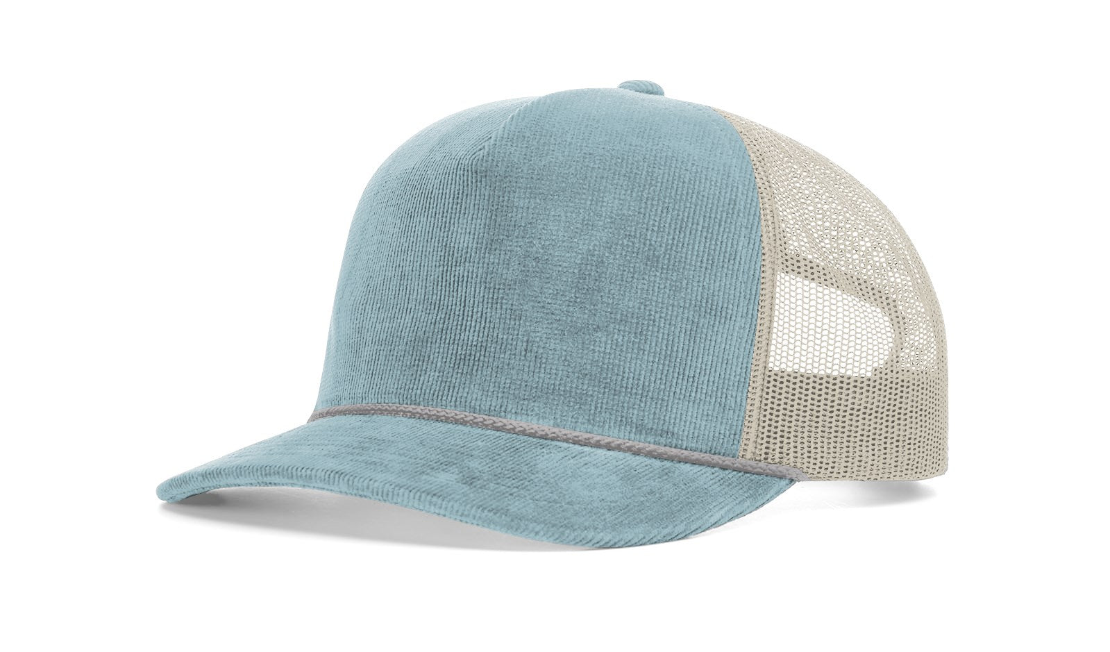 Richardson 930 Troutdale Corduroy Trucker Hat - Light Blue/Sand