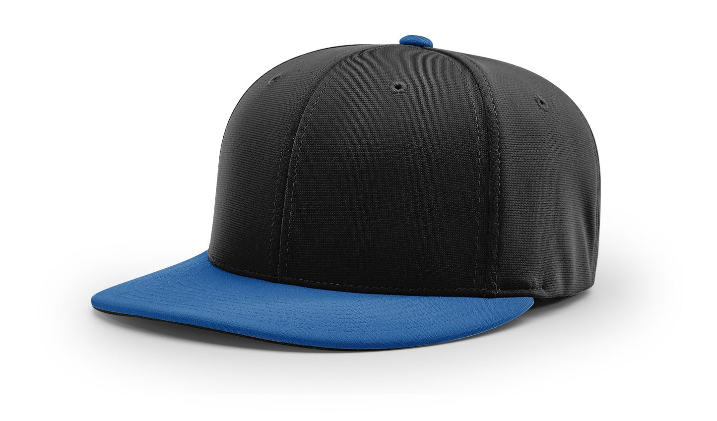 Richardson PTS20 custom logo hat in Black/Royal