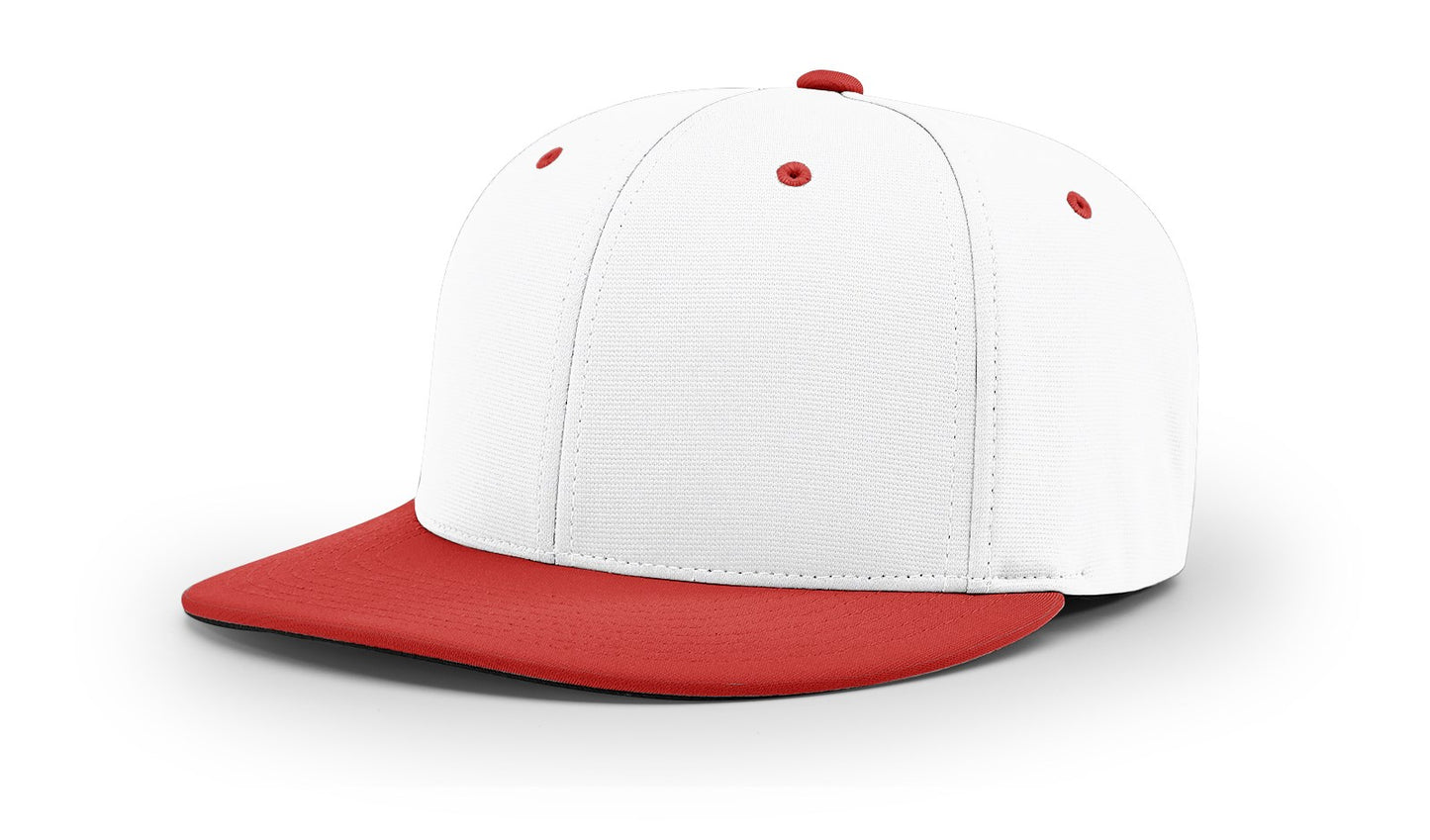 Richardson PTS20 custom logo hat in White/Red