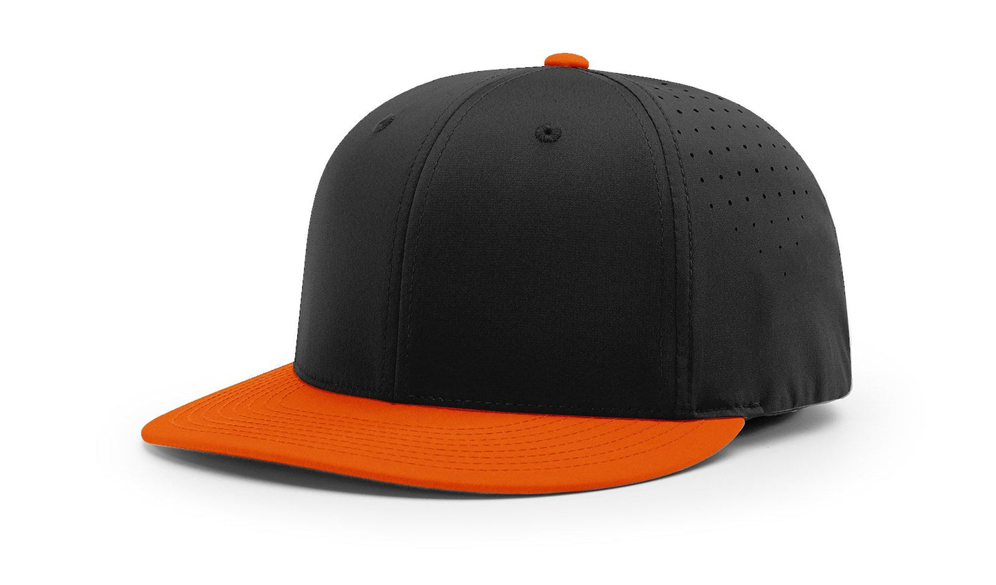 Richardson PTS30 Black/Orange - Combination custom logo team hat