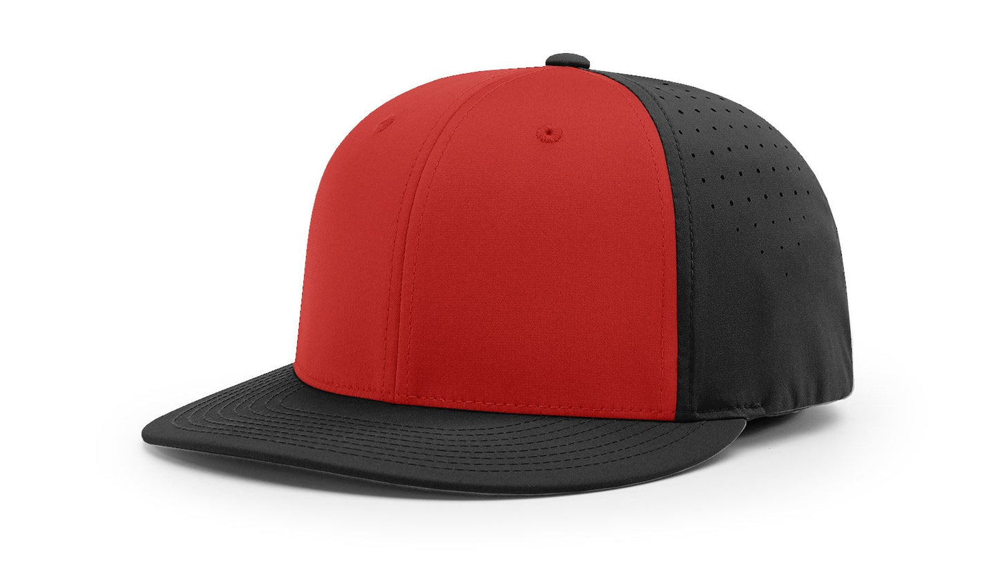 Richardson PTS30 Red/Black - Alternate custom logo team hat