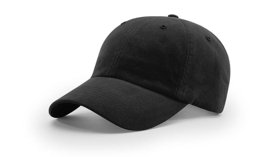 Richardson R55 Garment Washed Twill Hat - Black