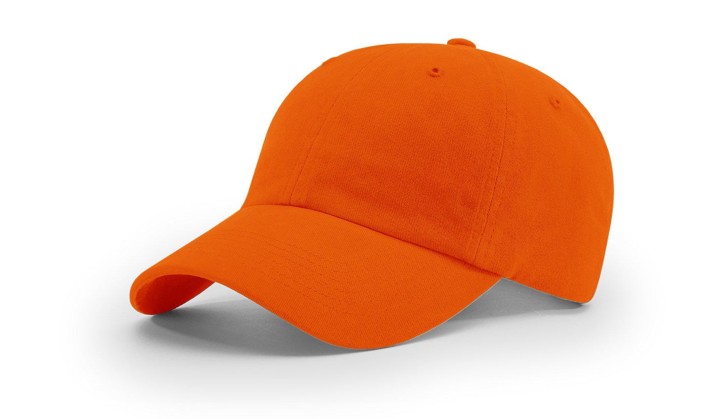 Richardson R55 Garment Washed Twill Hat - Orange
